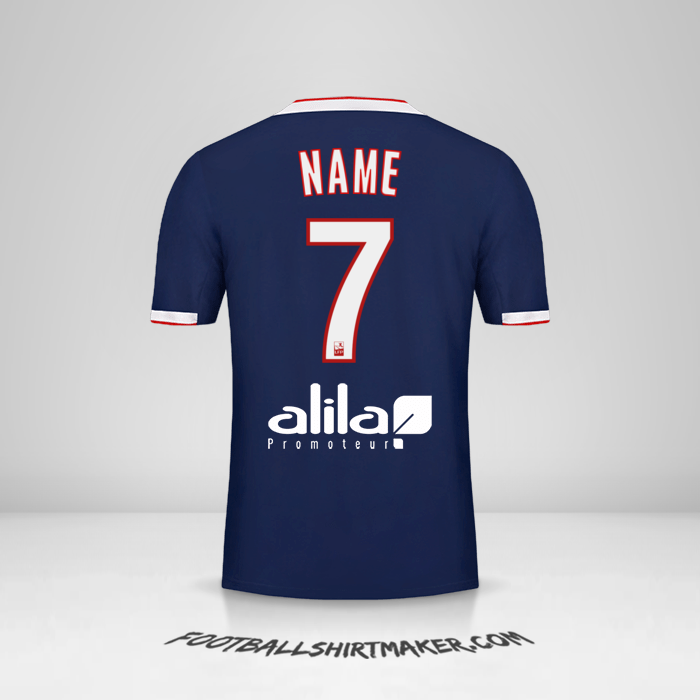 Jersey Olympique Lyon 2019/20 Away -  name - 7