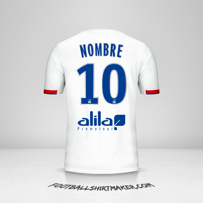 Camiseta Olympique Lyon 2019/20 -  nombre - 10