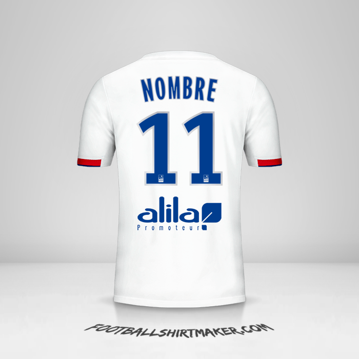Camiseta Olympique Lyon 2019/20 -  nombre - 11