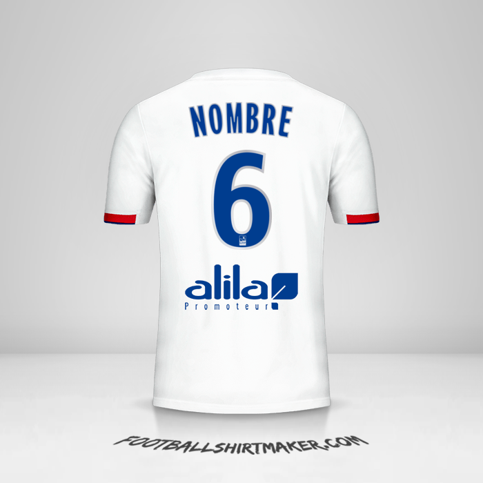 Camiseta Olympique Lyon 2019/20 -  nombre - 6