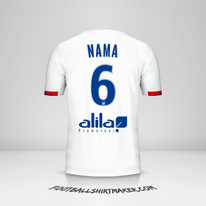 Jersey Olympique Lyon 2019/20 -  nama - 6