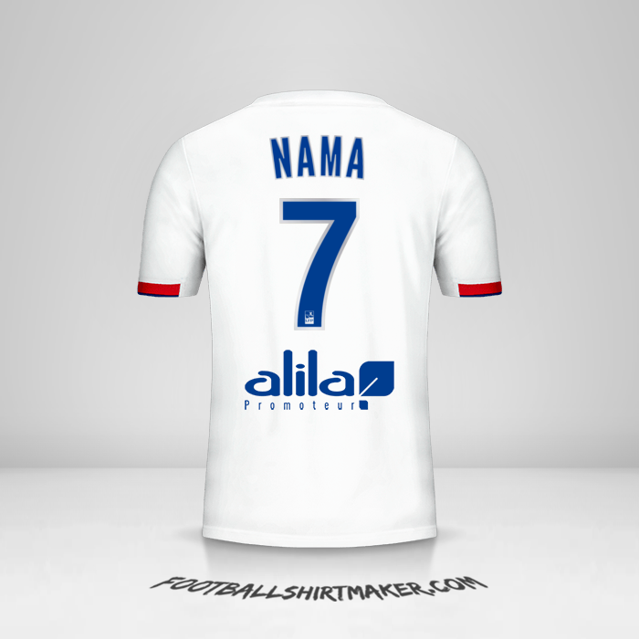 Jersey Olympique Lyon 2019/20 -  nama - 7