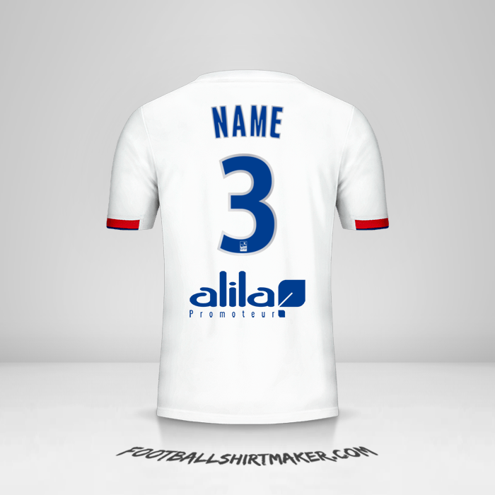 Shirt Olympique Lyon 2019/20 -  name - 3