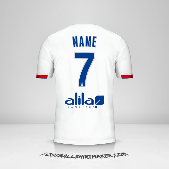 Jersey Olympique Lyon 2019/20 -  name - 7