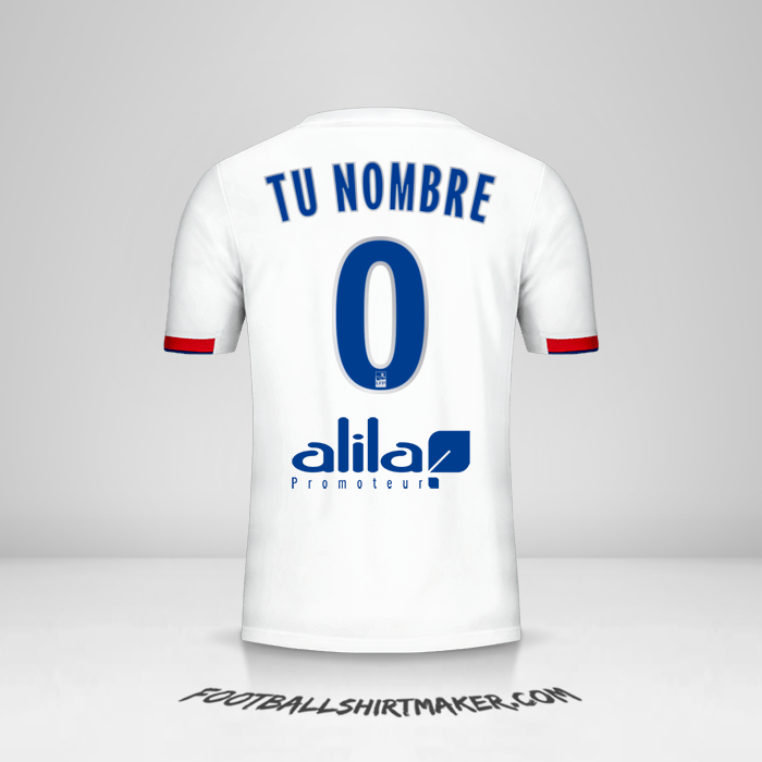 Camiseta Olympique Lyon 2019/20 -  tu nombre - 0