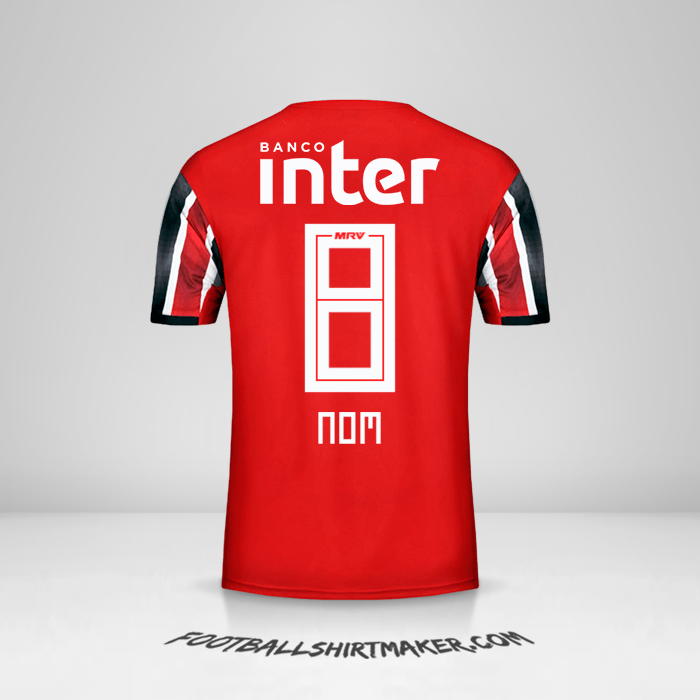 Maillot Sao Paulo FC 2019/20 Extérieur -  nom - 8