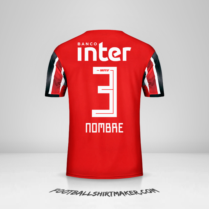 Jersey Sao Paulo FC 2019/20 Visita -  nombre - 3