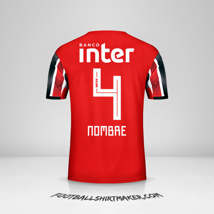 Jersey Sao Paulo FC 2019/20 Visita -  nombre - 4