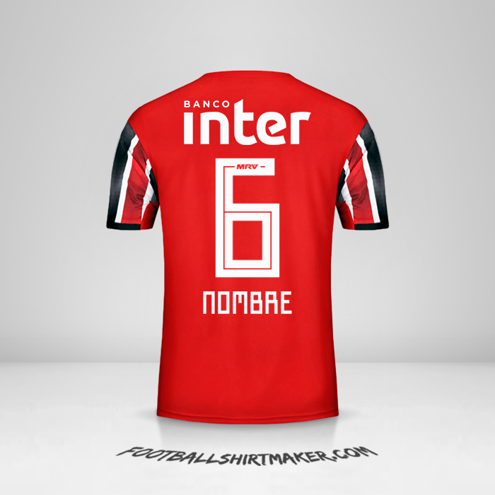 Jersey Sao Paulo FC 2019/20 Visita -  nombre - 6