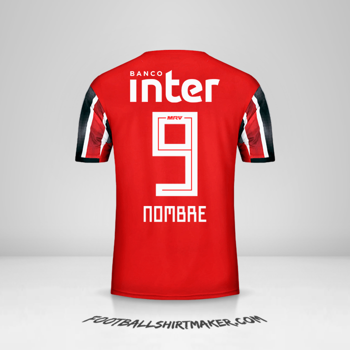 Jersey Sao Paulo FC 2019/20 Visita -  nombre - 9