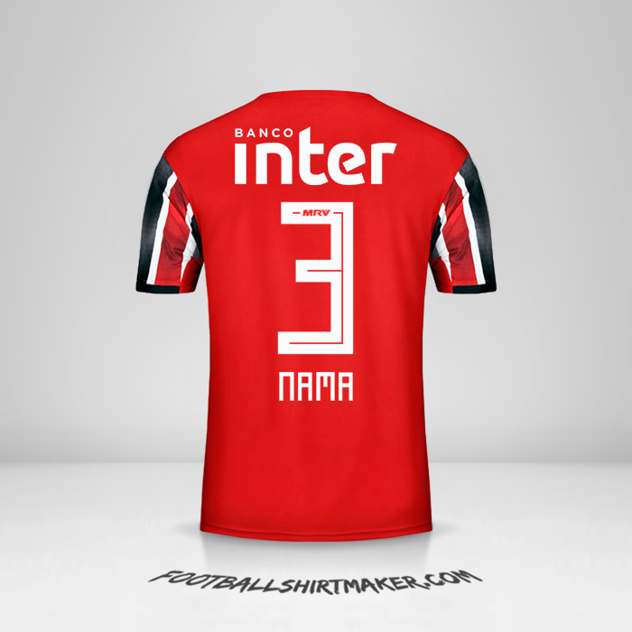 Jersey Sao Paulo FC 2019/20 Alternatif -  nama - 3