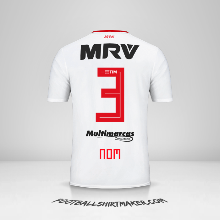 Maillot Flamengo 2019 Extérieur -  nom - 3