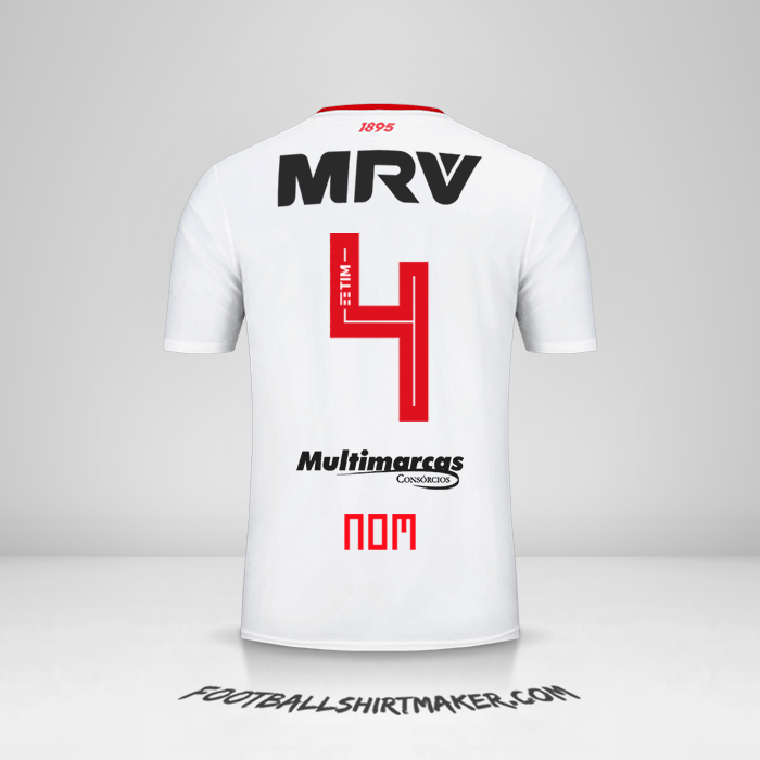 Maillot Flamengo 2019 Extérieur -  nom - 4