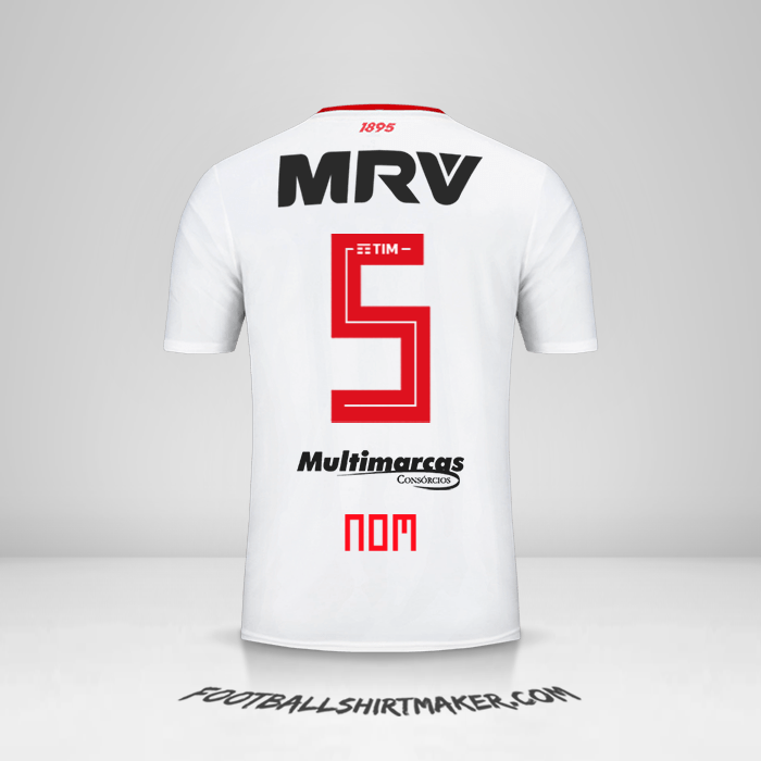 Maillot Flamengo 2019 Extérieur -  nom - 5
