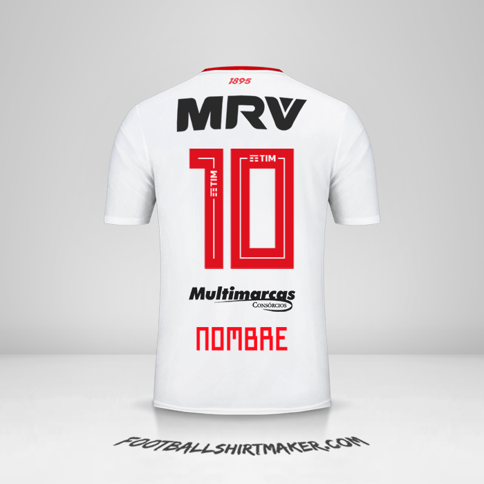 Jersey Flamengo 2019 Visita -  nombre - 10