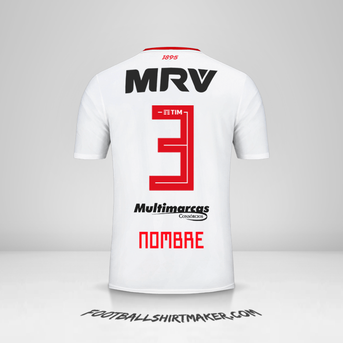 Jersey Flamengo 2019 Visita -  nombre - 3