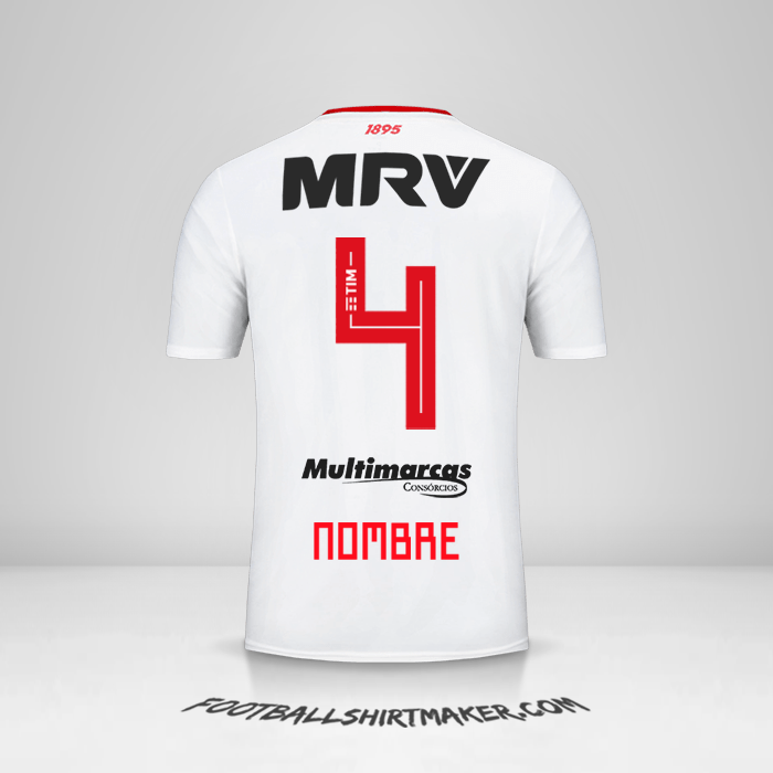 Jersey Flamengo 2019 Visita -  nombre - 4