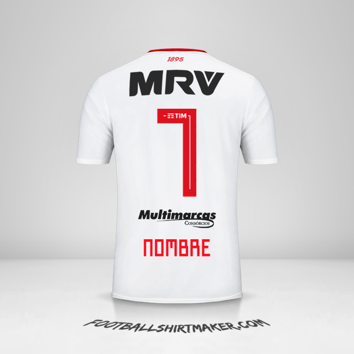 Jersey Flamengo 2019 Visita -  nombre - 7