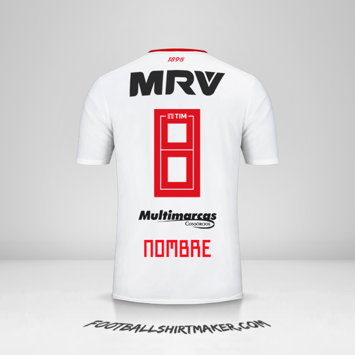 Jersey Flamengo 2019 Visita -  nombre - 8