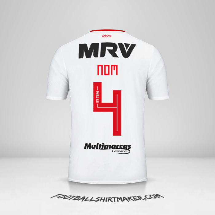 Maillot Flamengo Libertadores 2019 Extérieur -  nom - 4
