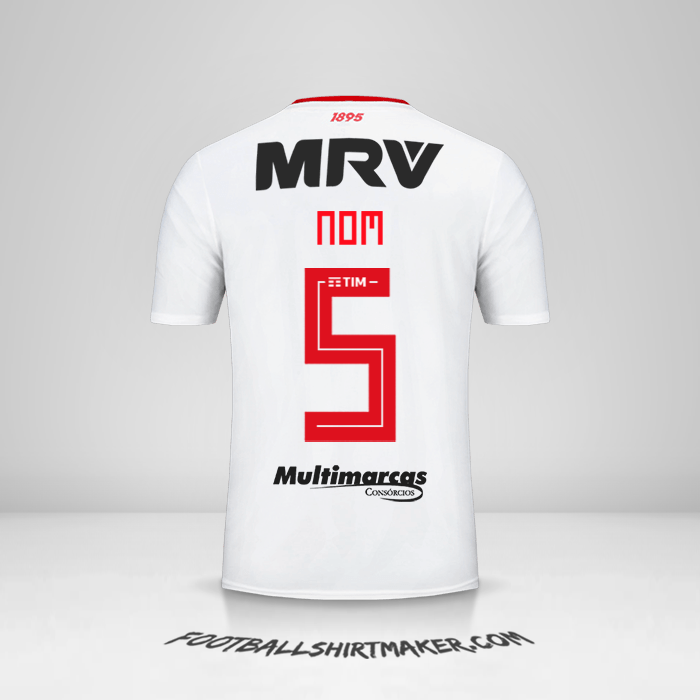 Maillot Flamengo Libertadores 2019 Extérieur -  nom - 5