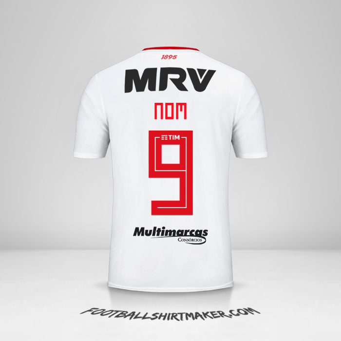 Maillot Flamengo Libertadores 2019 Extérieur -  nom - 9