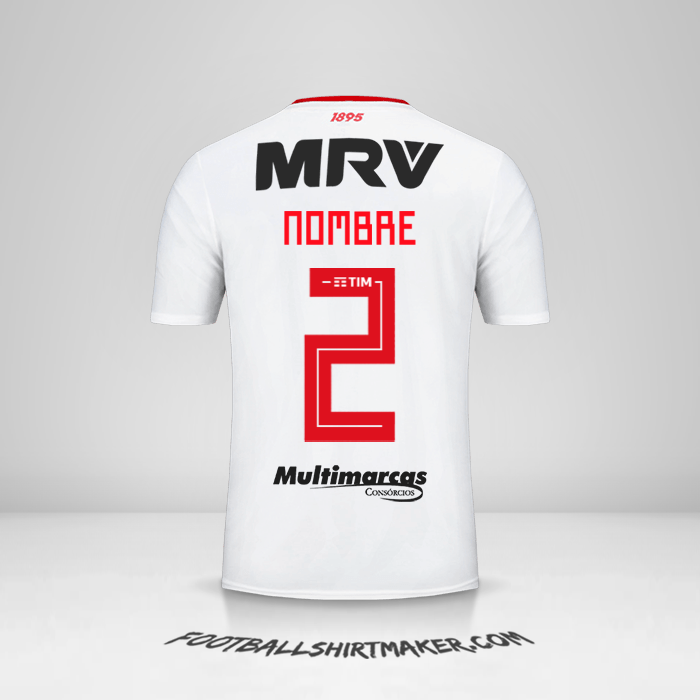 Camiseta Flamengo Libertadores 2019 Visita -  nombre - 2