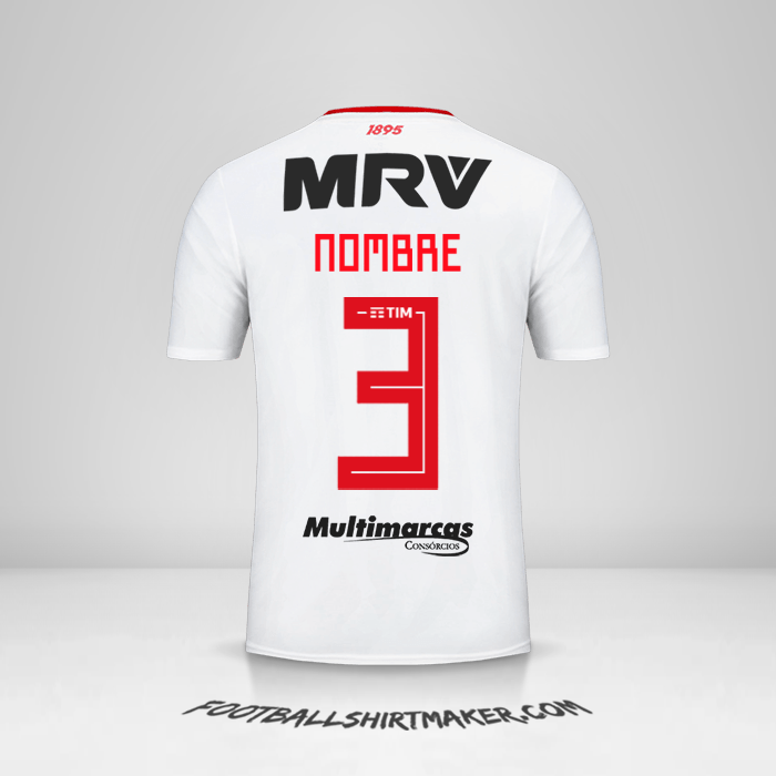 Camiseta Flamengo Libertadores 2019 Visita -  nombre - 3