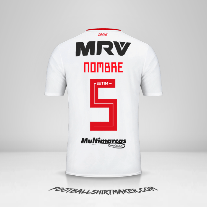 Jersey Flamengo Libertadores 2019 Visita -  nombre - 5