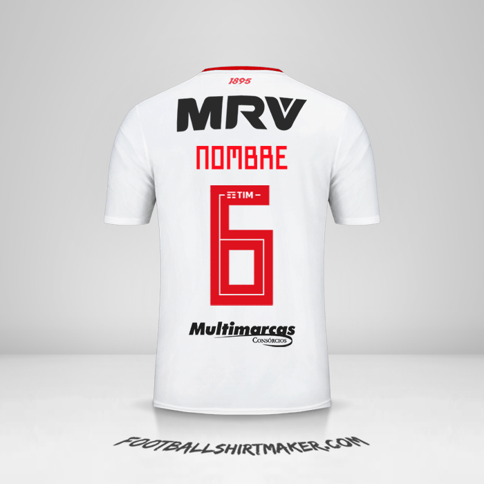 Jersey Flamengo Libertadores 2019 Visita -  nombre - 6