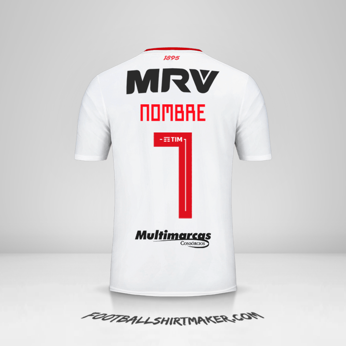 Camiseta Flamengo Libertadores 2019 Visita -  nombre - 7