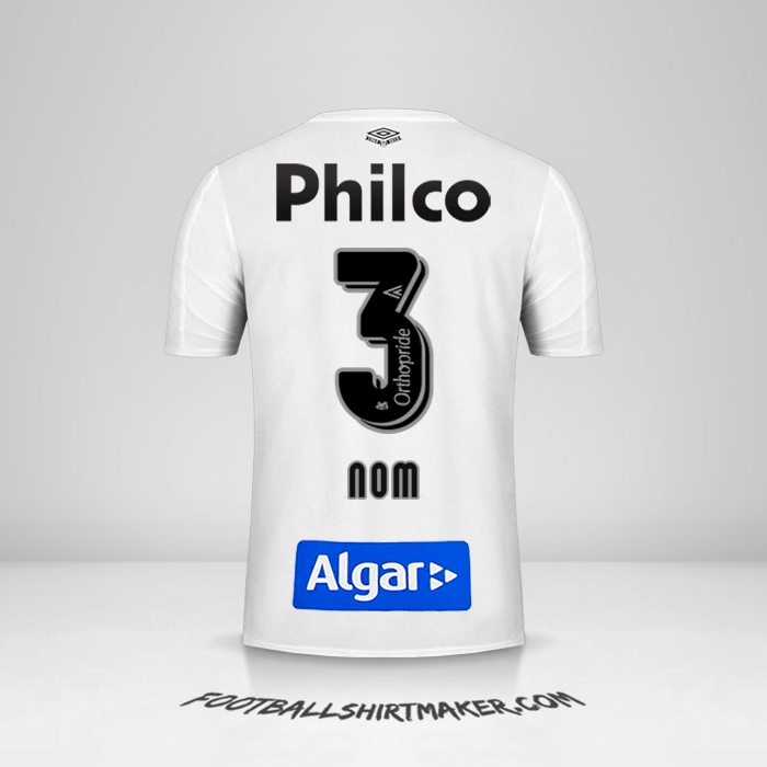 Maillot Santos FC 2019 -  nom - 3