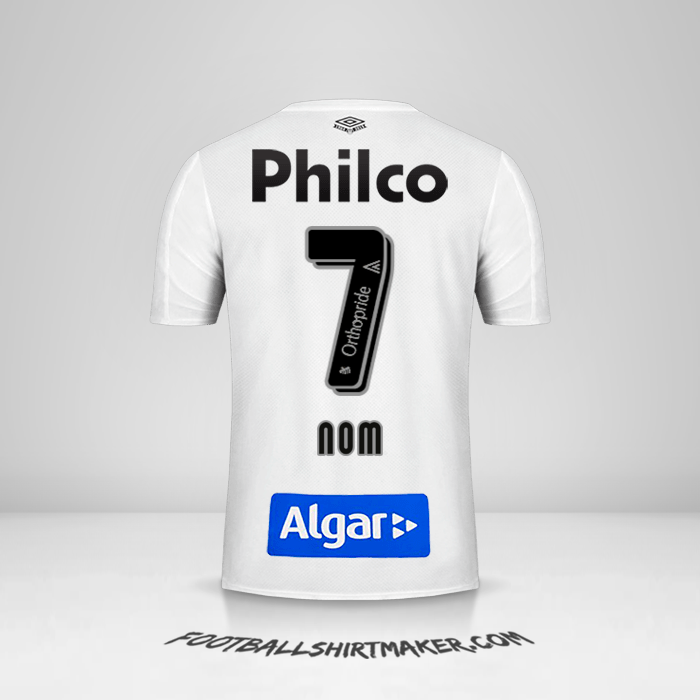 Maillot Santos FC 2019 -  nom - 7