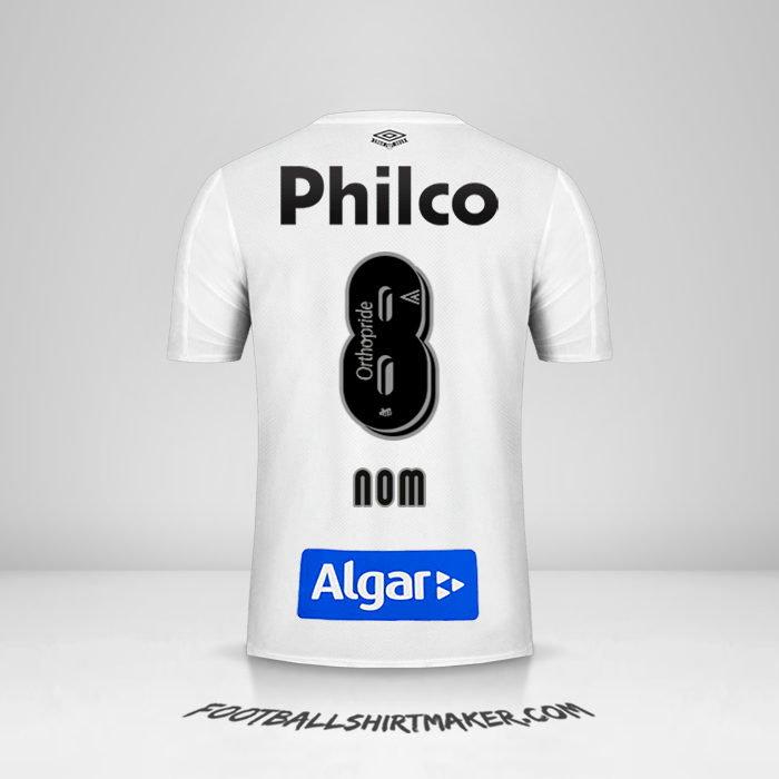 Maillot Santos FC 2019 -  nom - 8