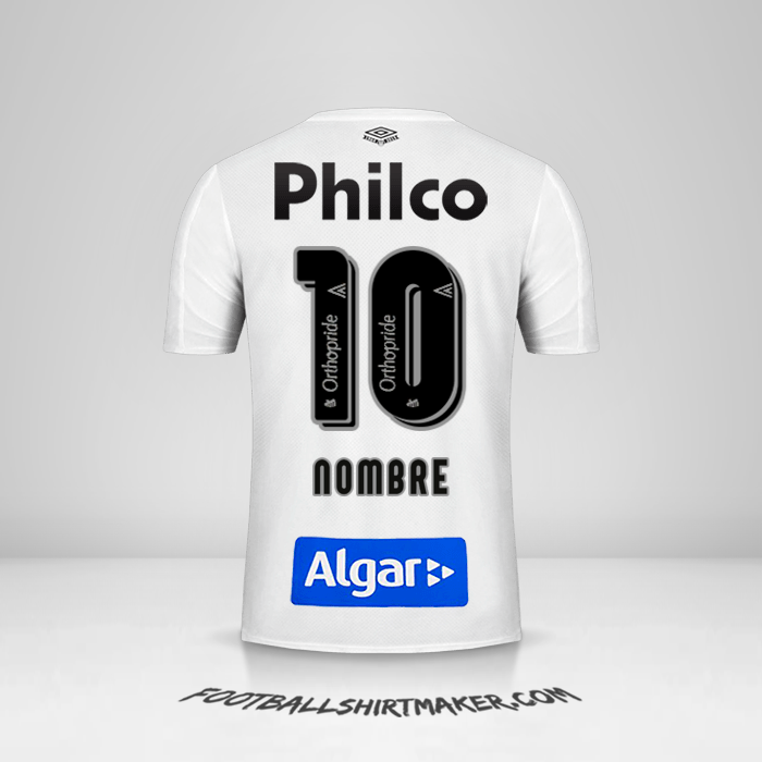 Jersey Santos FC 2019 -  nombre - 10