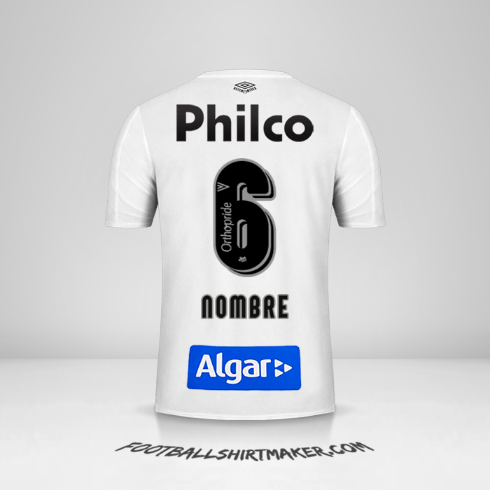 Jersey Santos FC 2019 -  nombre - 6