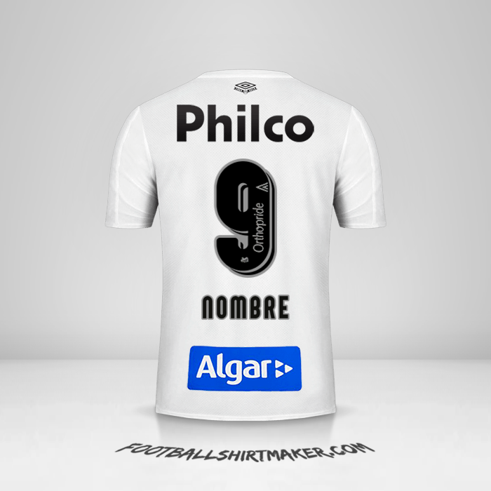 Jersey Santos FC 2019 -  nombre - 9