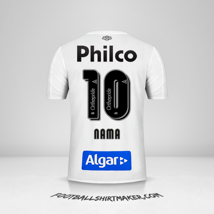 Jersey Santos FC 2019 -  nama - 10