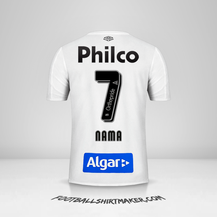 Jersey Santos FC 2019 -  nama - 7