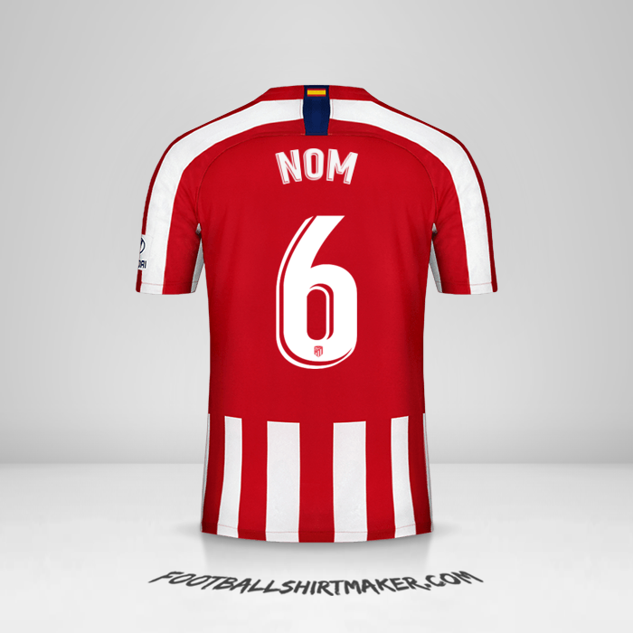 Maillot Atletico Madrid 2019/20 -  nom - 6