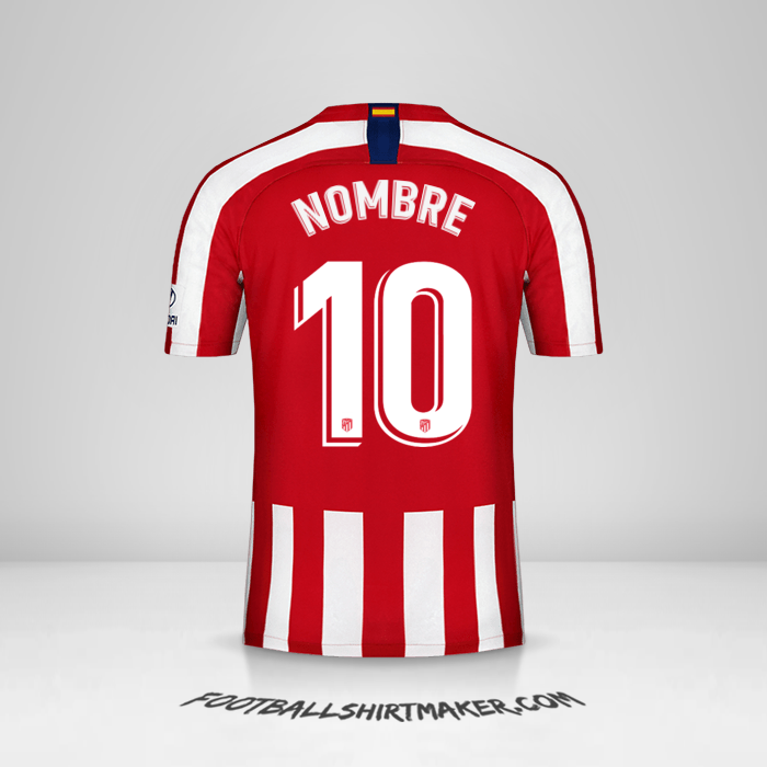 Camiseta Atletico Madrid 2019/20 -  nombre - 10