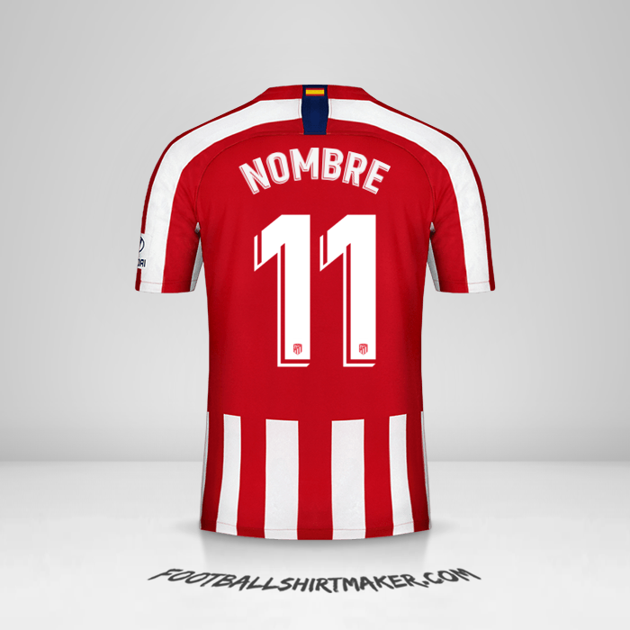 Jersey Atletico Madrid 2019/20 -  nombre - 11