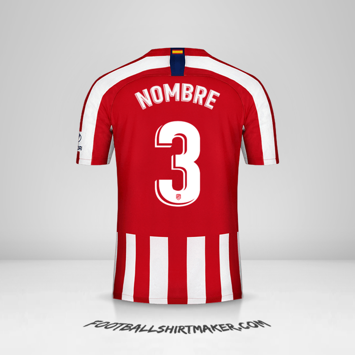 Jersey Atletico Madrid 2019/20 -  nombre - 3