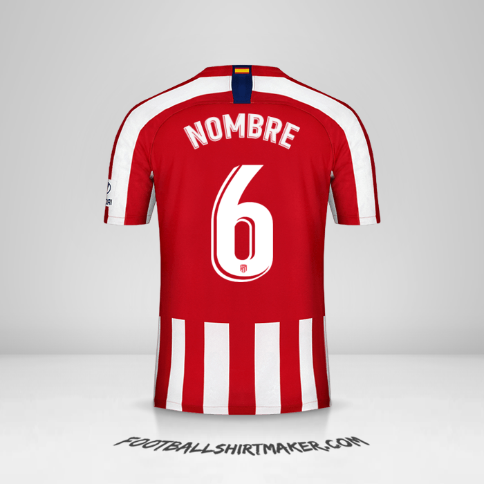Jersey Atletico Madrid 2019/20 -  nombre - 6