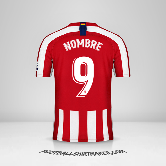 Jersey Atletico Madrid 2019/20 -  nombre - 9