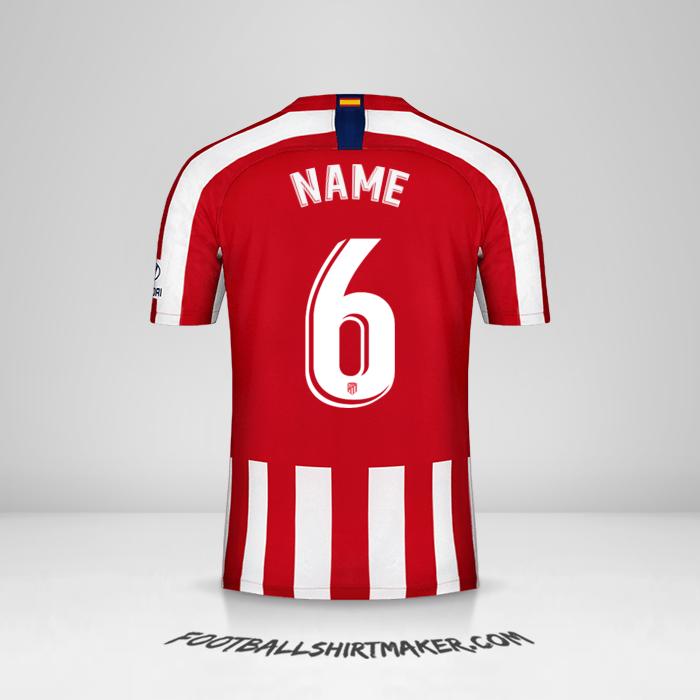 Jersey Atletico Madrid 2019/20 -  name - 6