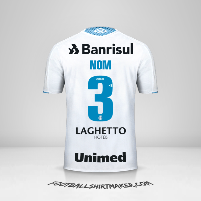Maillot Gremio 2019 Extérieur -  nom - 3