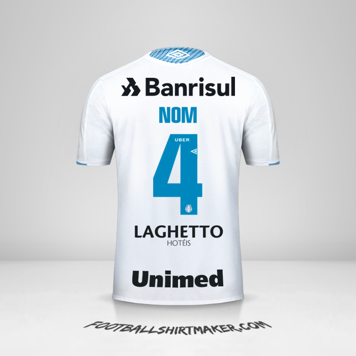 Maillot Gremio 2019 Extérieur -  nom - 4
