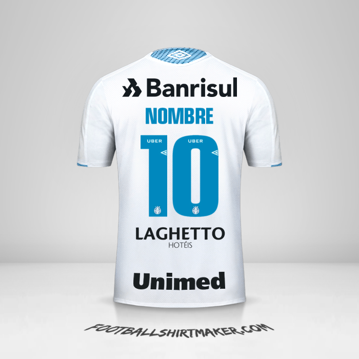 Jersey Gremio 2019 Visita -  nombre - 10
