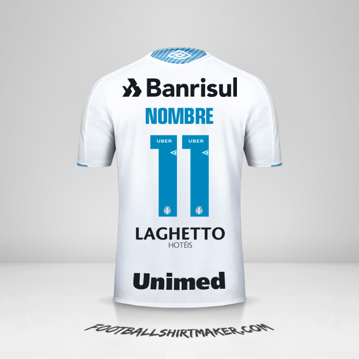 Jersey Gremio 2019 Visita -  nombre - 11